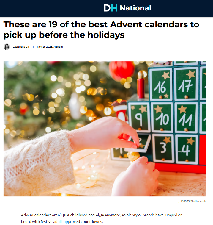 Daily Hive: 19 Best Advent Calendars To Pick Up Before The Holidays
