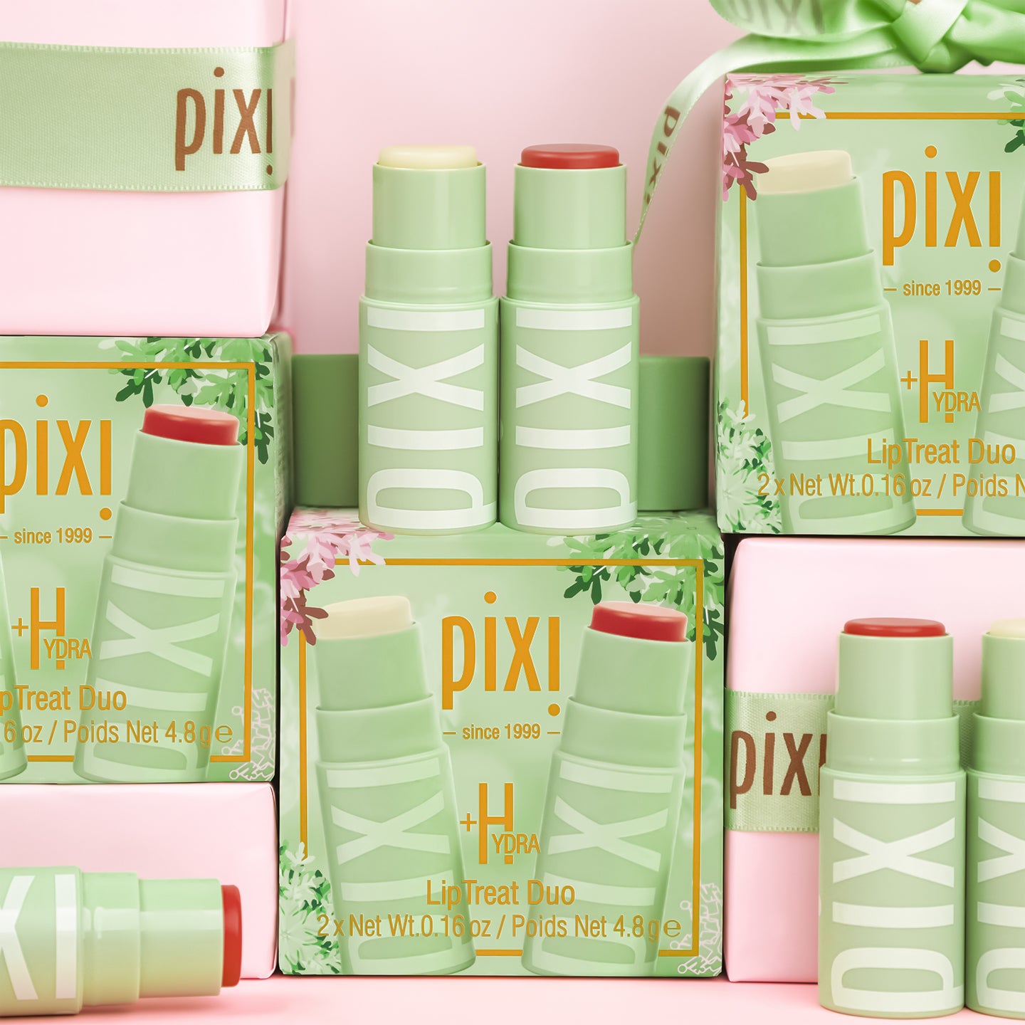 Hydra LipTreat Duo Ornament - Hydrating Tinted Balms - Pixi Beauty