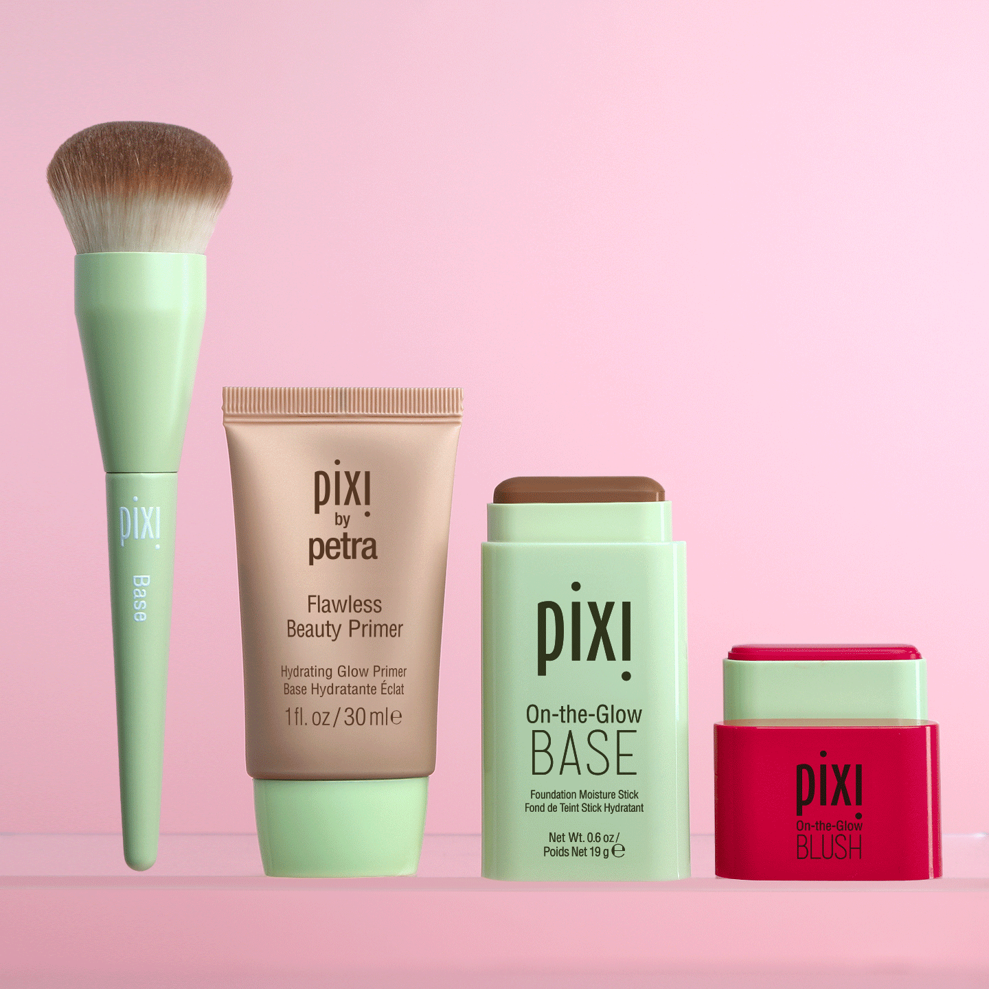 Ultimate Complexion Besties featuring Base Brush, Flawless Beauty Primer, On-the-Glow BASE and On-the-Glow BLUSH